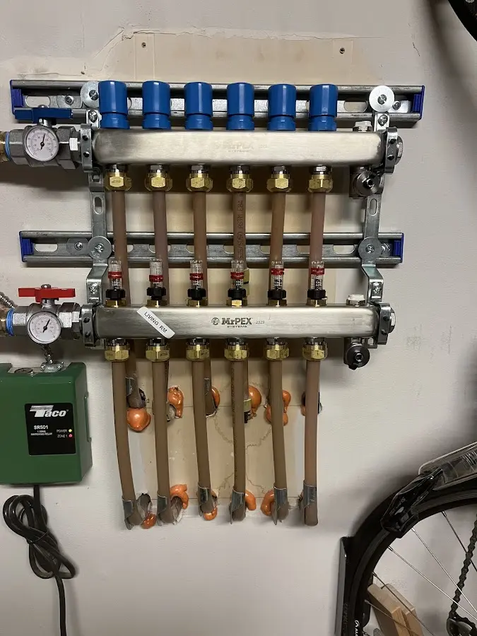 Plumber performing Gas Leak Detection at a residential property in Wellsboro